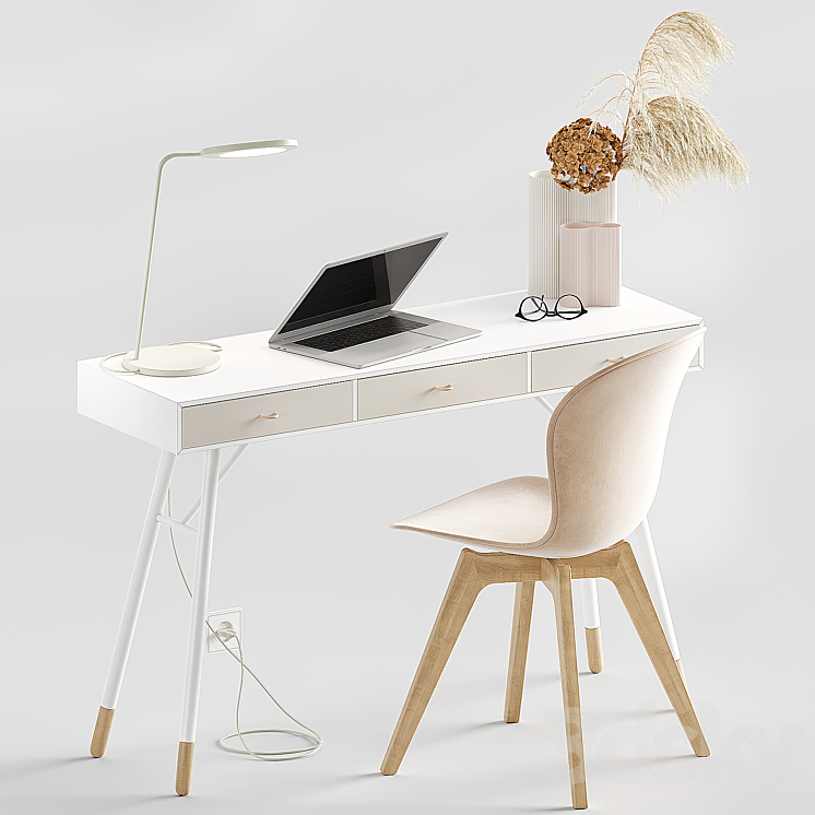 BoConcept Office 3 3DS Max Model - thumbnail 1