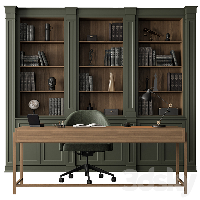 Boss Desk – Office Furniture 476 3dsMax Model - thumbnail 1