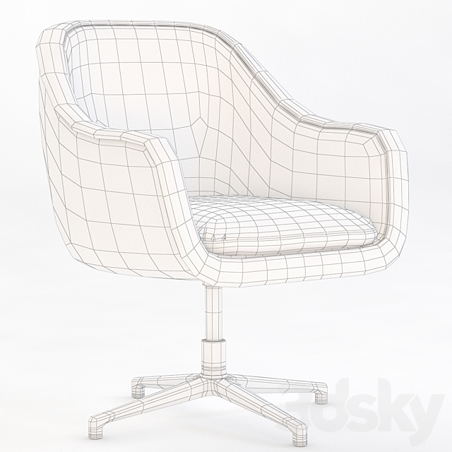 Bumper Conference Chair 3ds Max - thumbnail 2