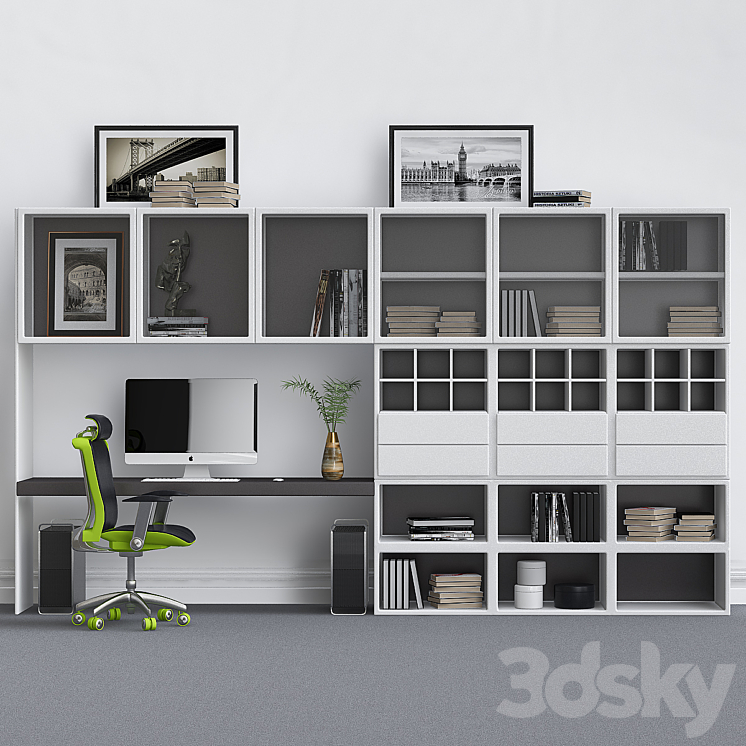 Cabinet for office_2 3DS Max - thumbnail 1