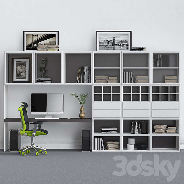 Cabinet for office_2 3DSMax File - thumbnail 1