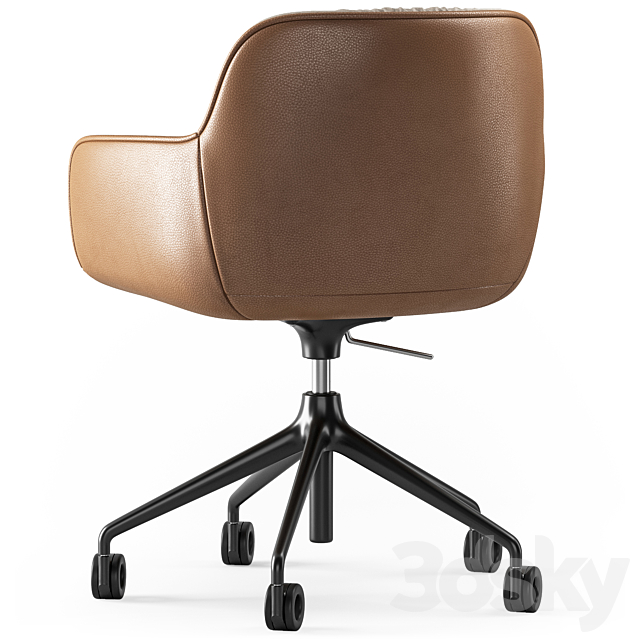 Calligaris Cocoon soft office chair 3DS Max Model - thumbnail 6