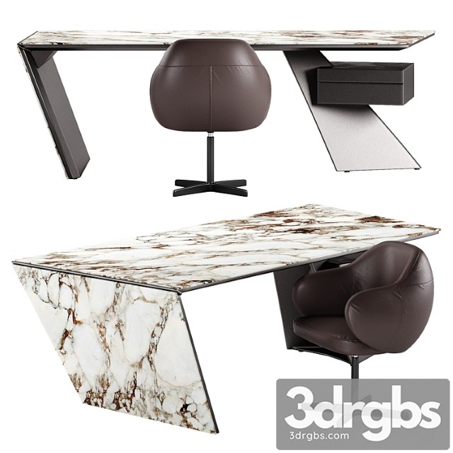 Cattelan italia nasdaq keramik table bombe x chair set 2 3dsmax Download - thumbnail 1