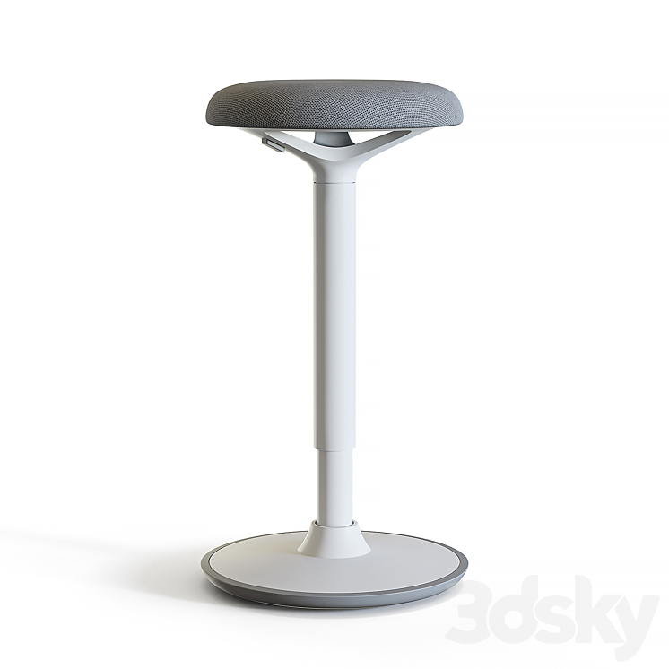 chair Fully Luna Standing Desk Stool 3DS Max - thumbnail 1