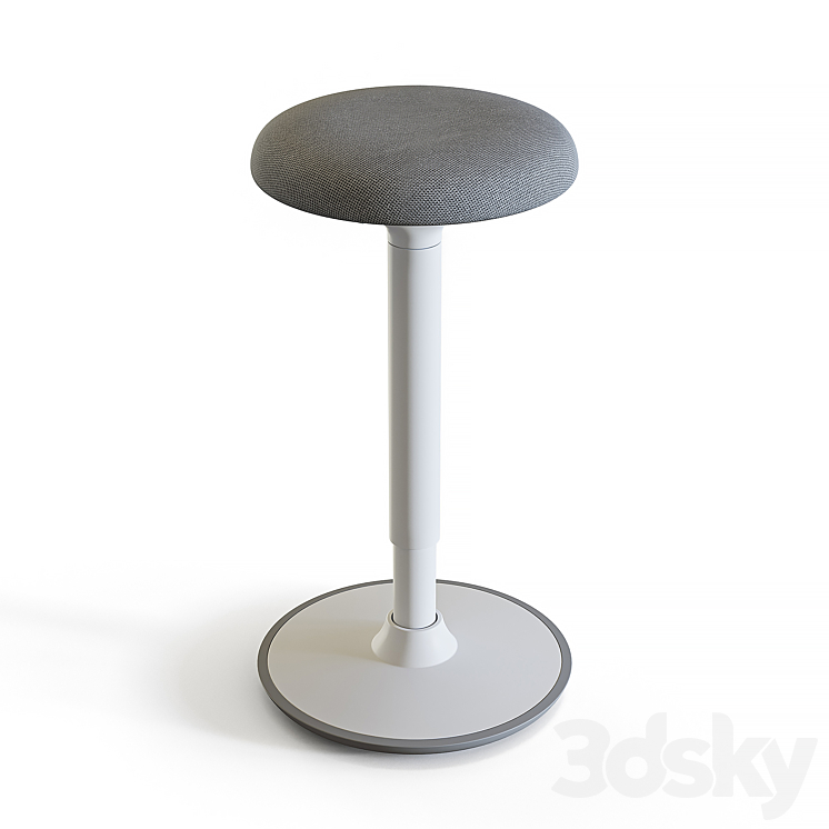 chair Fully Luna Standing Desk Stool 3DS Max - thumbnail 2