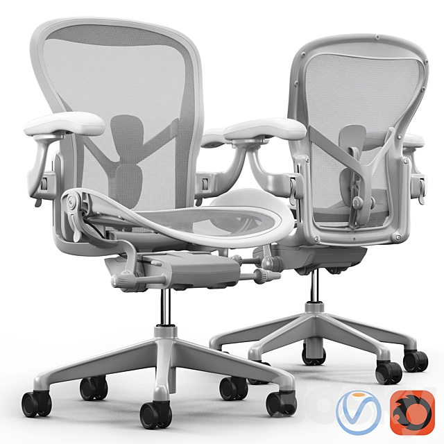 Chair Herman Miller Aeron 3DSMax File - thumbnail 1