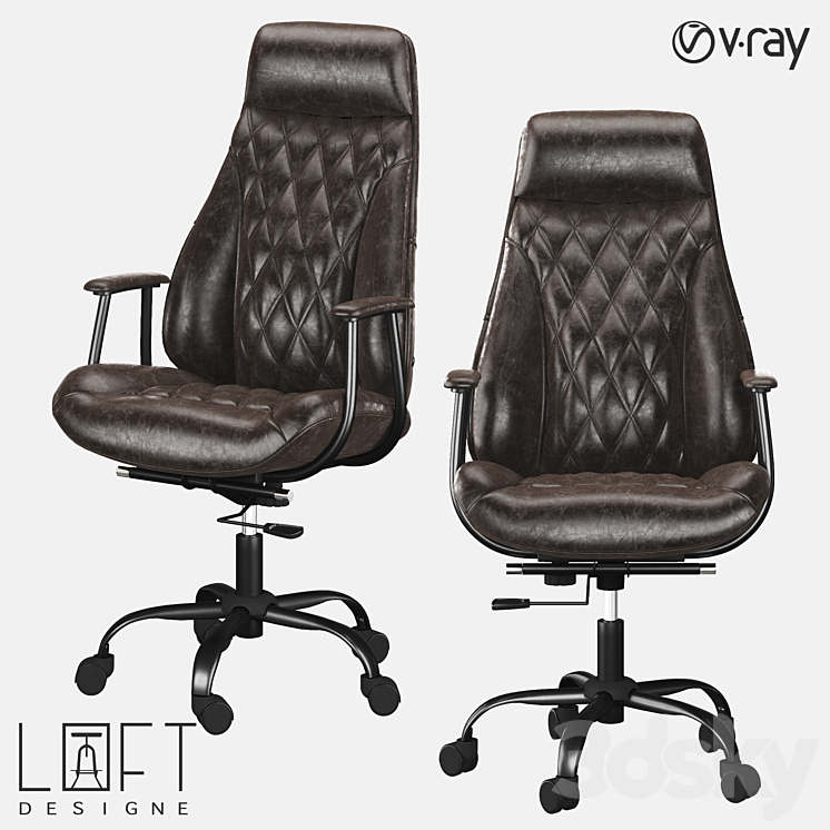 Chair LoftDesigne 2021 model 3DS Max - thumbnail 1