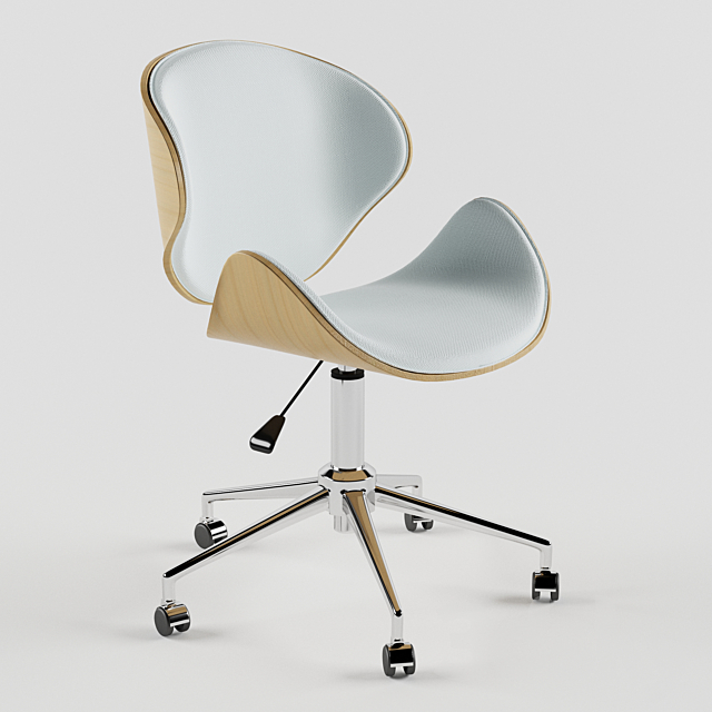 Chair on rollers Florida MR white (Florida MR white) 3DSMax File - thumbnail 1