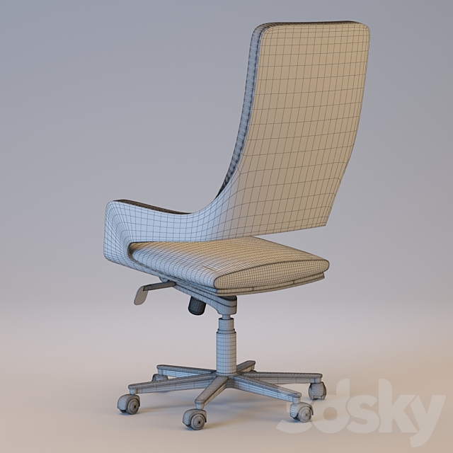 Chair Silhouette Alto I4 Mariani 3ds Max - thumbnail 3