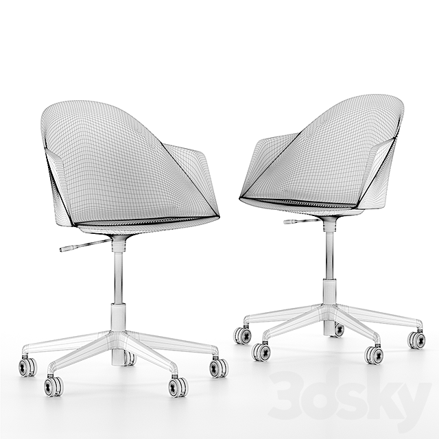 Cila go swivel armchair 3DSMax File - thumbnail 2