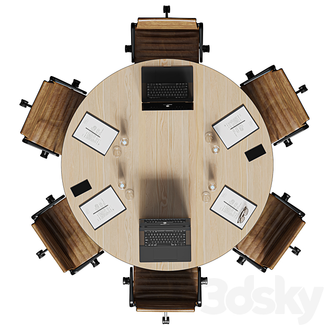 circle table 3ds Max - thumbnail 3