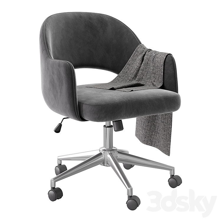 Clark Armchair\/Stoolgroup 3DS Max Model - thumbnail 1