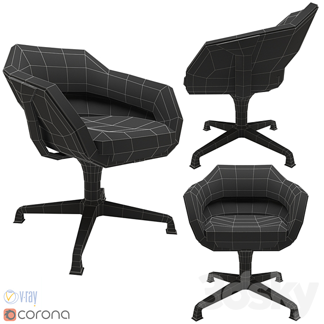 Coalesse SW1 Chair 3DSMax File - thumbnail 2