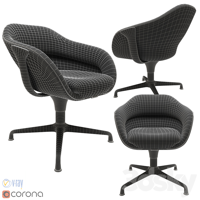 Coalesse SW1 Chair 3DSMax File - thumbnail 3