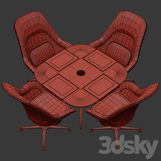 Coalesse – SW_1 Lounge Seating & Conference Table 3DSMax File - thumbnail 3