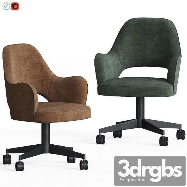 Colette Office Chair Baxter Armchair 3dsmax Download - thumbnail 1