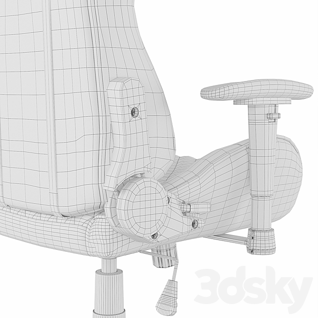 Computer chair Lotus One 3DS Max Model - thumbnail 6