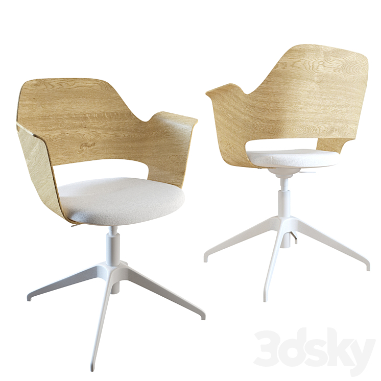 Conference chair FELLBERGET without wheels \/ IKEA 3DS Max - thumbnail 1