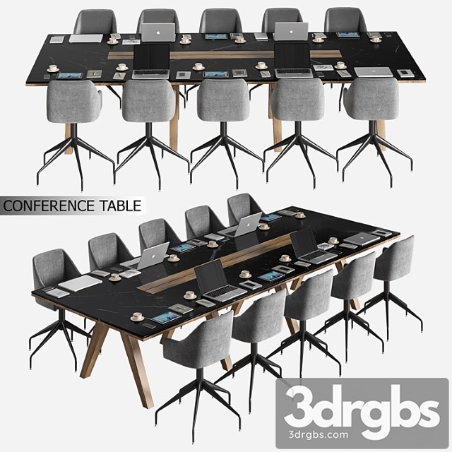 Conference Table 02 2 3dsmax Download - thumbnail 1