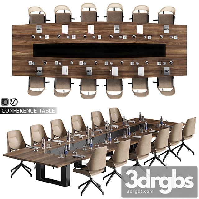 Conference Table 04 3dsmax Download - thumbnail 1