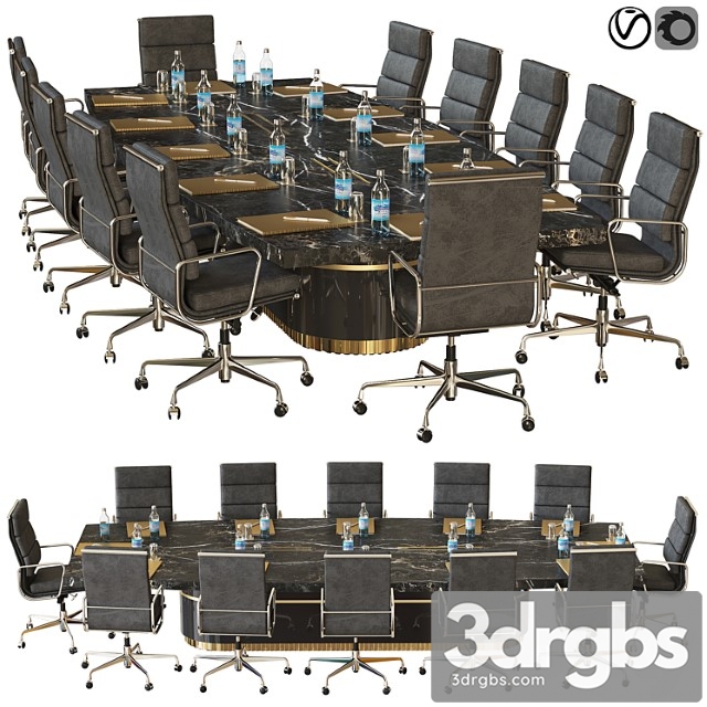 Conference table 16 2 3dsmax Download - thumbnail 1