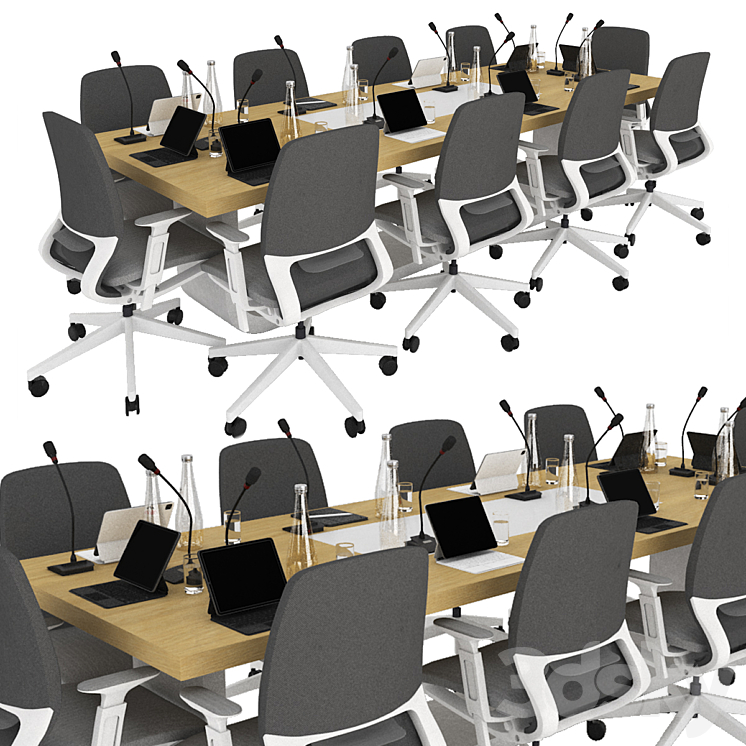 conference table 3DS Max Model - thumbnail 1