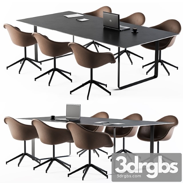 Conference table with chair loft 2 3dsmax Download - thumbnail 1