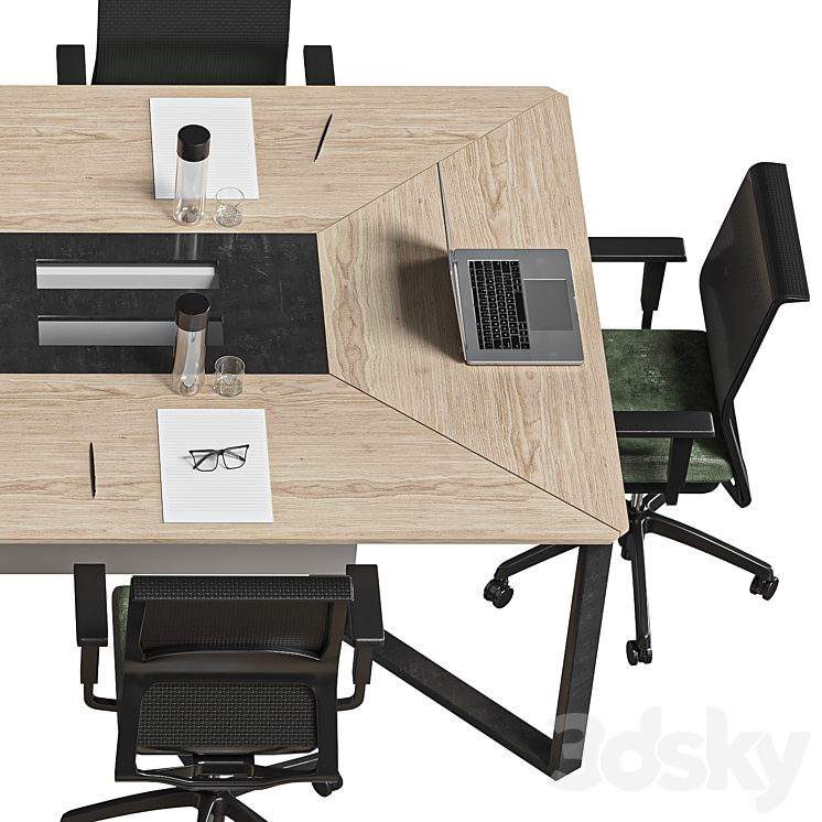 conference table40 3DS Max Model - thumbnail 2