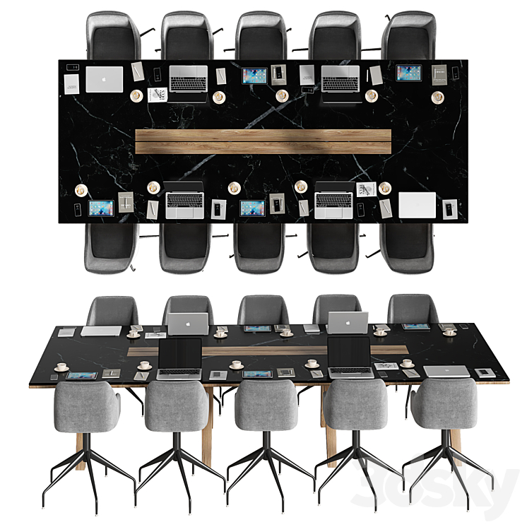 conference_table_02 3DS Max - thumbnail 2