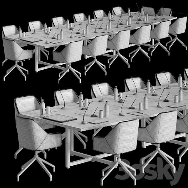 confrance table 05 3DSMax File - thumbnail 4