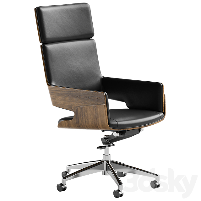 Contemporary Executive Chair 3ds Max - thumbnail 3