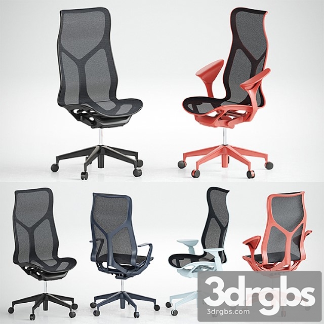 Cosm Chairs High Back 3dsmax Download - thumbnail 1