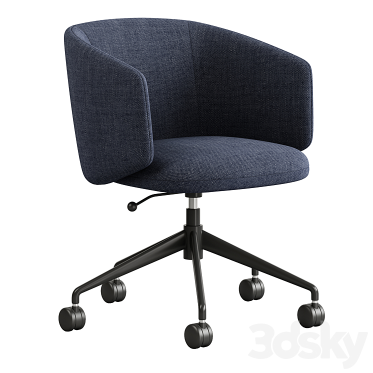 Crescent Swivel Chair 3DS Max - thumbnail 2