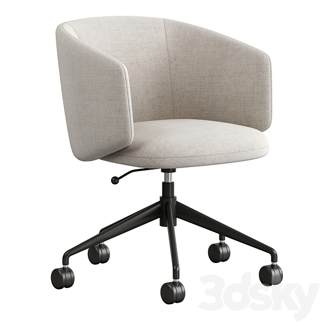 Crescent Swivel Chair 3DSMax File - thumbnail 4