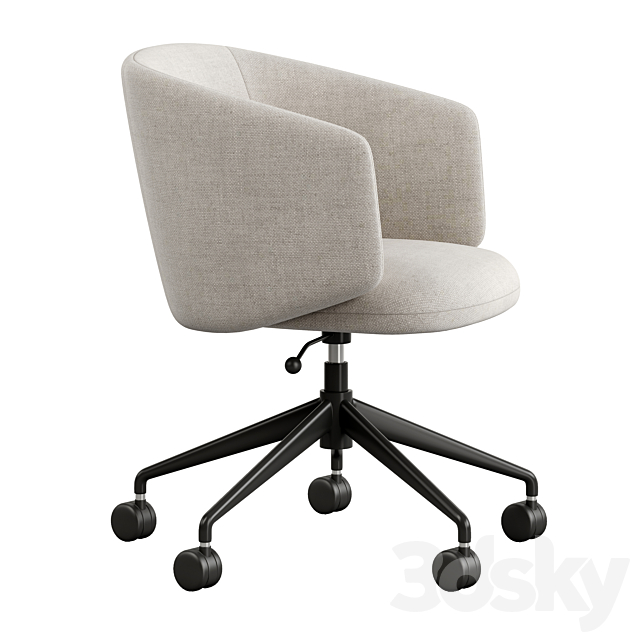 Crescent Swivel Chair 3DSMax File - thumbnail 6