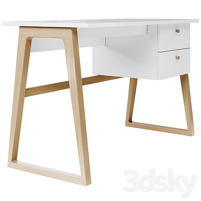 Desk Berlin 3DS Max Model - thumbnail 2