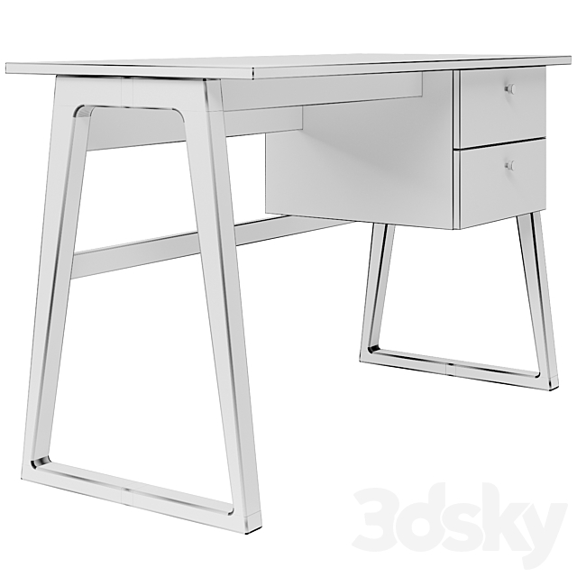 Desk Berlin 3DS Max Model - thumbnail 4