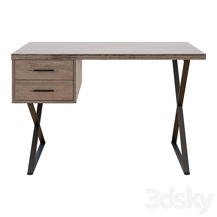 Desk Hemingway 3DS Max Model - thumbnail 2