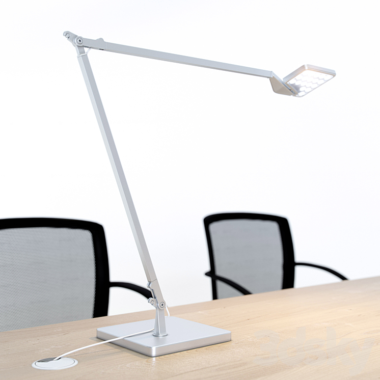 Desk Summa M (Koenig + Neurath Germany) chair Okay II (Koenig + Neurath Germany) table lamp JACKIE-PANZERI 3DS Max - thumbnail 2