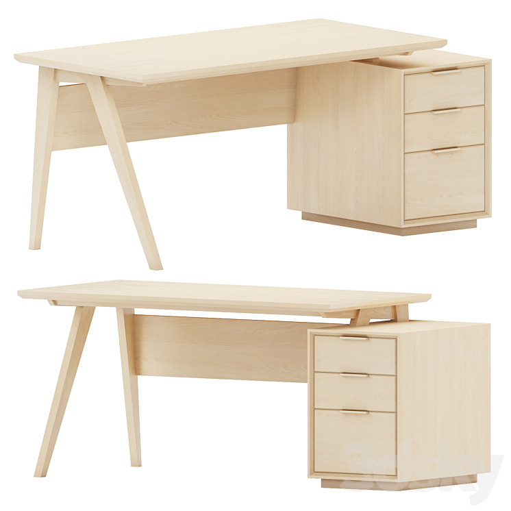 Desquire Desk by Chris Salomone 3DS Max Model - thumbnail 1