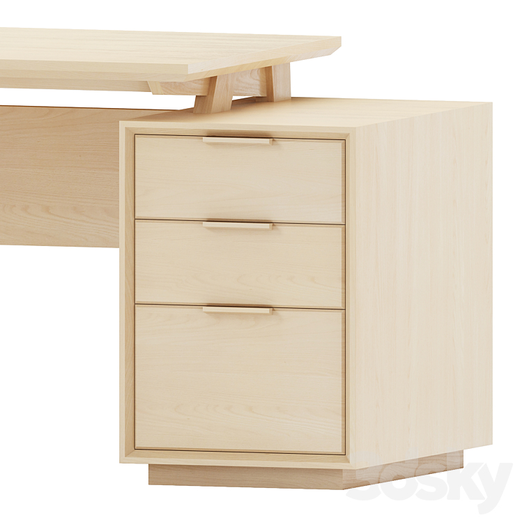 Desquire Desk by Chris Salomone 3DS Max Model - thumbnail 2