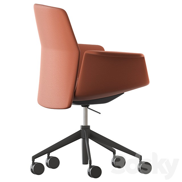 Downtown office chair by Poltrona Frau 3DS Max Model - thumbnail 5