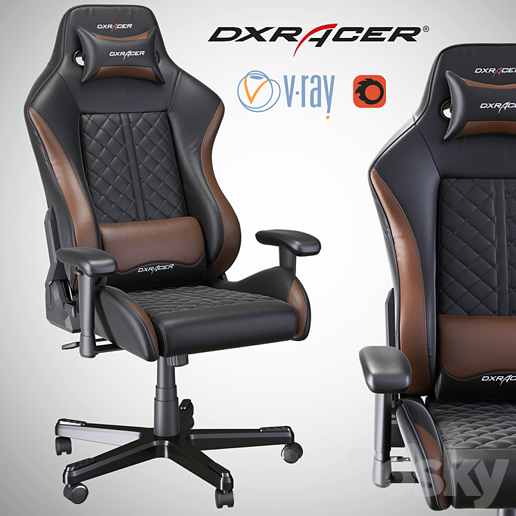 DXRacer OH DF73 NC 3DS Max - thumbnail 1