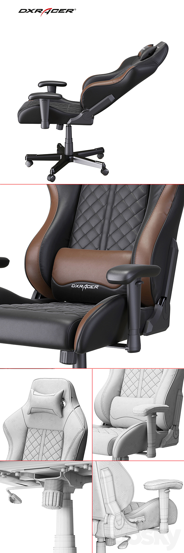 DXRacer OH DF73 NC 3DSMax File - thumbnail 3