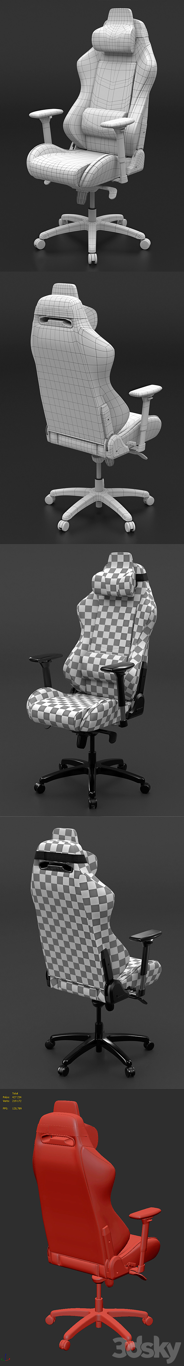 DxSeat P01 _ X 3DSMax File - thumbnail 3