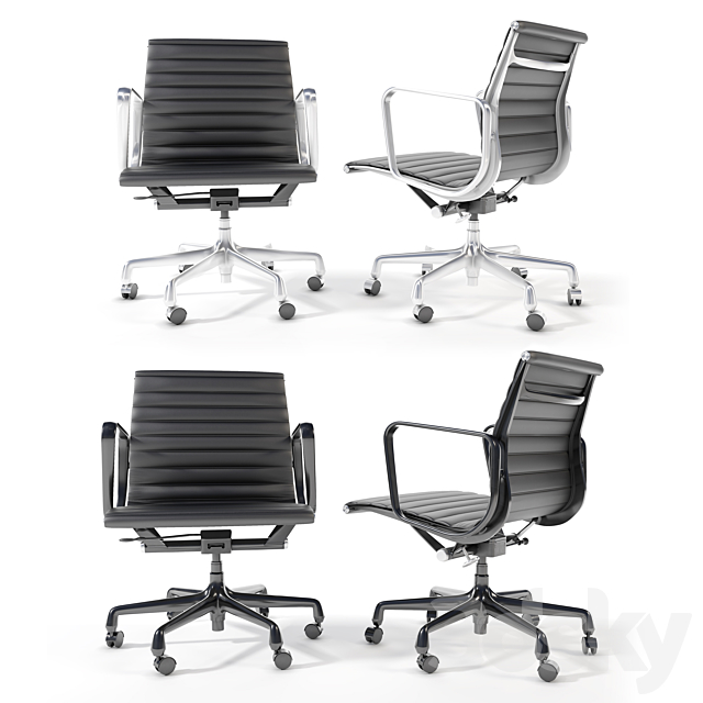 Eames Aluminum Group Management Chair 3ds Max - thumbnail 1