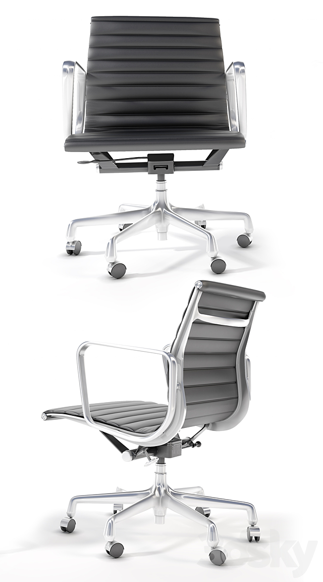 Eames Aluminum Group Management Chair 3ds Max - thumbnail 2