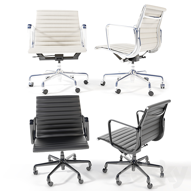 Eames Aluminum Group Management Chair 3ds Max - thumbnail 3