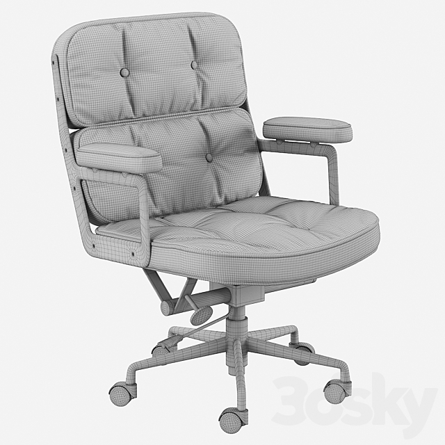 Eames Executive Lobby Chair 3DSMax File - thumbnail 3