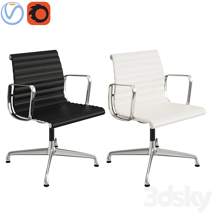 Eames management chair glides 3DS Max - thumbnail 1